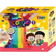 보아스린 흔한남매 컬러 슬라임 DIY 키트 1번 클리어, 혼합색상, 1세트 완구/취미/역할놀이 반품 최저가 9,300원