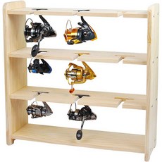 놀부피싱 원목 릴 9구 거치대, 우드 스포츠/레저/낚시 반품 최저가 45,000원