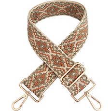 만달릭 자가드 플라워 패턴 길이 조절 스트랩, 카키 + 브라운, 1개 홈인테리어/수예/수선 반품 최저가 7,540원