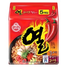 오뚜기 열라면 120g, 5개 식품/면/통조림/가공식품 반품 최저가 3,880원
