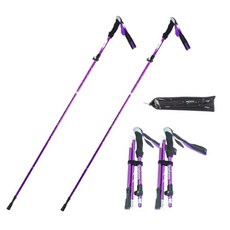 레드싱 4단 초경량 접이식 등산스틱 2p + 스틱케이스 세트, 퍼플, 2개 스포츠_레저/등산/아웃도어 반품 최저가 46,440원
