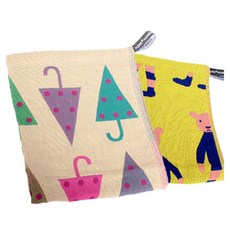 퓨어선데이 순면 3중 삼각우산 거즈행주 2p 세트, 2개, 삼각우산, 사커베어 주방용품/행주 반품 최저가 5,820원