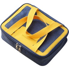 힙앤바디 원터치 식판 도시락 가방, 블루, 1개 주방용품/보온/보냉용품 반품 최저가 6,540원