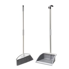 생활공식 스탠드형 빗자루 쓰레받기 세트, 1세트, 화이트 + 그레이 홈인테리어/청소용품 반품 최저가 15,800원