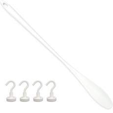 비에스 롱 자석 구두 주걱 헤라 + 초강력 자석 고리 후크 4p 세트, 화이트, 1세트 생활용품/생활잡화 반품 최저가 6,310원