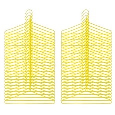 세탁소 옷걸이, 노랑색, 100개 홈인테리어/수납/정리 반품 최저가 16,200원