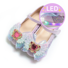 FROMBEBE 여아용 앙쥬 하트 날개 리본 LED 구두 패션의류/잡화/유아동패션 반품 최저가 22,010원