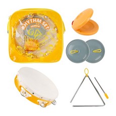 삼익악기 리듬세트 모음 탬버린 캐스터네츠 트라이앵글 심벌즈, 옐로우, 1개 완구/취미/학습완구/교구 반품 최저가 11,480원
