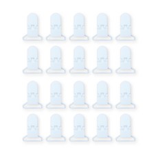 플라스틱 클립 화이트 25mm, 1개입, 20개 문구/오피스/사무용품 전문관 반품 최저가 9,940원