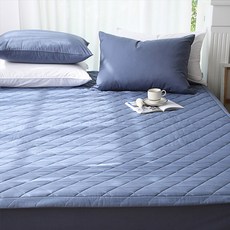 아망떼 코튼벨 침대패드, 잉크블루 홈인테리어/FW 침구샵 반품 최저가 34,800원