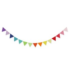 쓱싹 레인보우 플래그 파티가랜드 15색 + 낚시줄 4m 2개, 혼합 색상 문구/오피스/파티/이벤트 반품 최저가 4,420원