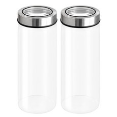 헬로키친 투명커버 원형 내열 유리병, 1.3L, 2개 주방용품/밀폐저장/도시락 반품 최저가 13,720원