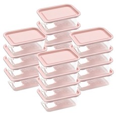 가쯔 심플쿡 냉동밥 도시락통 사각 전자렌지 용기 인디핑크, 16개, 400ml 주방용품/밀폐용기/반찬통 반품 최저가 5,600원