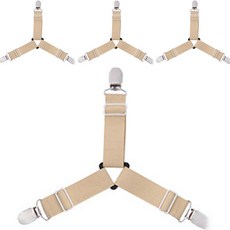 침대 시트 밀림방지 멜빵 고정 집게핀 4p, 베이지, 4개 생활용품/생활잡화 반품 최저가 11,690원