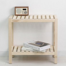 올리빙 원목 화분 다용도 정리대 선반 신발장, 2단 홈인테리어/가구 반품 최저가 11,900원