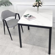 비에프컴퍼니 비앙카 통 세라믹 식탁, 무광화이트 + 블랙, 2인용 홈인테리어/주방가구 반품 최저가 84,700원