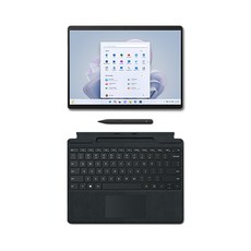 마이크로소프트 서피스 프로9 노트북 13 + 키보드 블랙 + 슬림펜 2, 플래티넘, 256GB, 코어i5, WIN11 Home, 8GB, VYW-00009 가전디지털/노트북 반품 최저가 1,298,400원