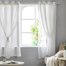 모던하우스 ON마리 이중레이스 암막커튼 창문형 2장세트 홈인테리어/FW 침구샵 반품 최저가 58,710원