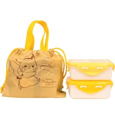 릴팡 유아용 포켓몬스터 2단 도시락 + 슬림파우치, 혼합색상, 1세트 주방용품/유아동물병/도시락 반품 최저가 12,060원