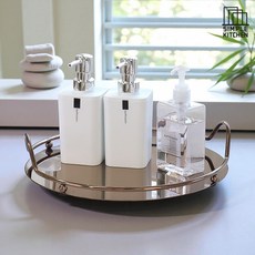 심플키친 미러 서빙 스테인레스 트레이 4종, 로즈골드, 1개 주방용품/그릇/홈세트 반품 최저가 17,500원