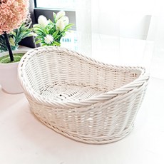 라탄샵 등나무 타원형 간식 라탄 바구니, 화이트, 1개 홈인테리어/수납/정리 반품 최저가 10,490원