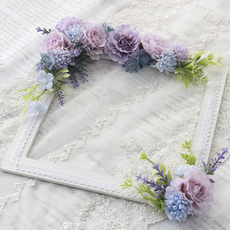 이베리스 조화 추모 납골당 리스, 퍼플, 1개 홈인테리어/원예/가드닝 반품 최저가 20,800원