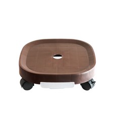 블라비 사각 바퀴 화분받침, 브라운, 1개 홈인테리어/원예/가드닝 반품 최저가 6,500원