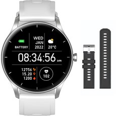 라플루 통화 가능한 스마트워치 RS-04, 실버(스마트워치) + 블랙(스트랩), 4.6cm, GPS 헬스/건강식품/헬스/요가용품 반품 최저가 31,410원