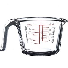 오븐락 퓨어 내열유리 계량컵 11779, 혼합색상, 500ml, 1개 주방용품/주방잡화 반품 최저가 4,120원