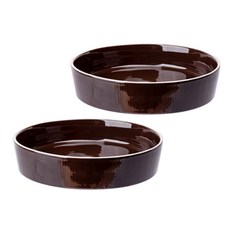 윤도자기 차곡 샐러드 & 파스타볼, 딥브라운, 2개 주방용품/1인가구 주방용품 반품 최저가 12,280원