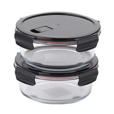 네오플램 네오벤트 밀폐용기 원형 950ml, 단품, 2개 주방용품/밀폐용기/반찬통 반품 최저가 7,850원