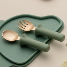 유아용 모두아이 방짜 유기 스푼 포크 세트, 민트, 스푼 + 포크 + 케이스, 1세트 출산/유아동/이유용품/유아식기 반품 최저가 20,210원