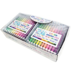 캘리그라피 24 컬러 붓펜 세트 6p, 1세트 문구/오피스/미술/화방용품 반품 최저가 18,710원