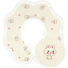베이키즈 양면 롤링 턱받이, 46하트토끼베이지, 1매, 1개 출산/유아동/출산준비물/선물 반품 최저가 2,260원
