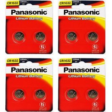 파나소닉 리튬 코인 건전지 CR1632, 2개입, 4개 생활용품/생활전기용품 반품 최저가 16,500원