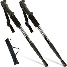 스마일팡팡 두랄루민 경량 4단 일자형 등산스틱 2p, 블랙, 2개 스포츠/레저/등산/아웃도어 반품 최저가 6,250원