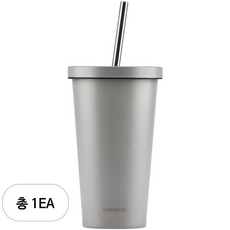 글라스락 씬 빨대 텀블러, 그레이, 500ml, 1개 주방용품/보온/보냉용품 반품 최저가 9,490원