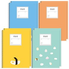 포포팬시 2000 뚱오리 연습장 4종 세트, 2세트, 노랑, 민트, 파랑, 다홍 문구/오피스/노트/메모지 반품 최저가 5,980원