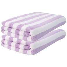원이네 스트라이프 대형 목욕 비치타월, 퍼플, 2개 생활용품/욕실용품 반품 최저가 7,990원