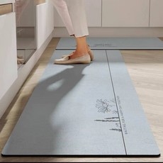 북유럽 논슬립 빨아쓰는 규조토 물흡수 주방 발매트 45 x 120 cm, 해피데이, 1개 생활용품/욕실매트/발판 반품 최저가 13,110원
