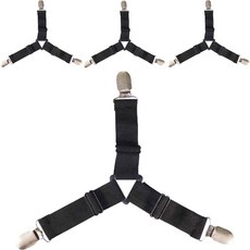 이즈앤플로 침대시트 고정 삼각벨트 바인더 집게, 블랙, 4개 생활용품/생활잡화 반품 최저가 8,040원