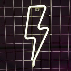 나비다 번개 무드등 네온사인, 화이트 홈인테리어/조명/스탠드 반품 최저가 4,900원