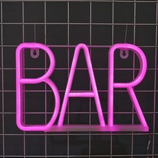 나비다 인테리어소품 BAR 네온사인, 핑크 홈인테리어/조명/스탠드 반품 최저가 15,440원