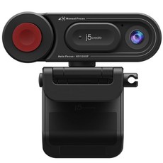 J5create 자동 및 수동 초점 스위치 FHD 웹캠 J5create JVU250 가전디지털/1인방송 전문관 반품 최저가 13,500원