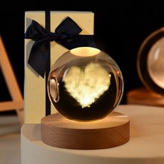 아로무드 모던 감성 수정구슬 무드등 + 선물상자, 하트구름 출산/유아동/수유용품 반품 최저가 7,870원