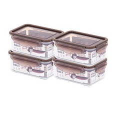 셰프웨어 퍼펙트씰 밀폐용기, 4개, 520ml 주방용품/밀폐용기/반찬통 반품 최저가 7,850원