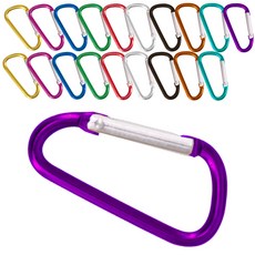 알로이 알루미늄 합금 카라비너 D형, 랜덤발송, 20개 스포츠_레저/낚시 반품 최저가 6,680원