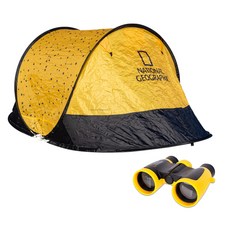 내셔널지오그래픽 팝업 원터치 텐트 + 3 x 30 쌍안경, 옐로우, 2인용 스포츠/레저/캠핑전문관 반품 최저가 55,000원