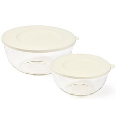 글라스락 내열 강화유리 이지캡 믹싱볼 2종 세트, 2개, 1세트 주방용품/주방조리도구 반품 최저가 17,310원