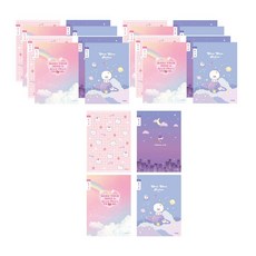 아이비스 여아용 초등 3-6 일기장 좁은칸 4종 x 5p 세트 12224, 무지개 + 숑숑프렌즈 + 곰돌이 + 밤하늘, 1세트 문구/오피스/노트/메모지 반품 최저가 18,330원
